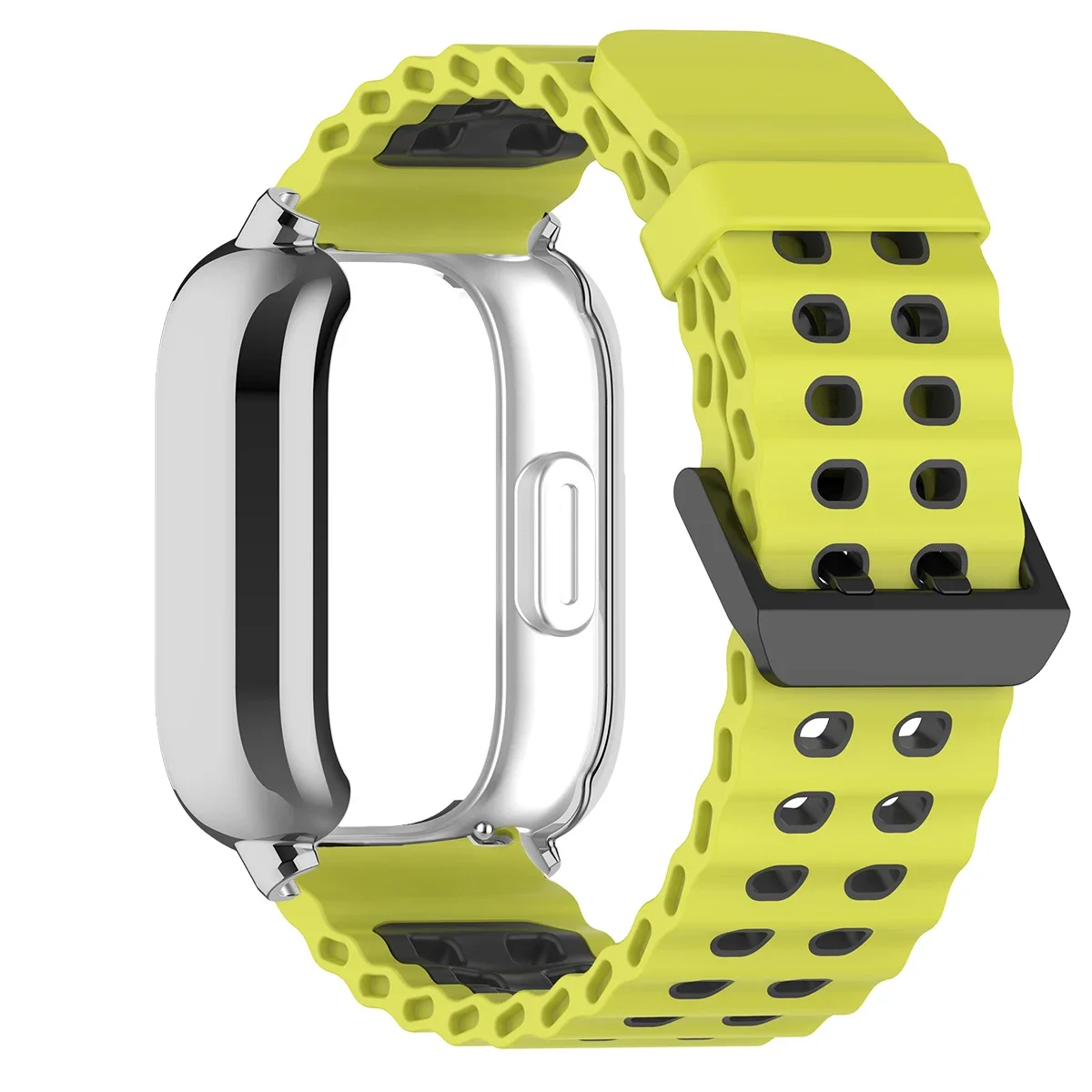 Correa marina de dos colores + funda de TPU para Redmi Watch 5 Active/5 Lite Ocean Band cubierta completa para pulsera Redmi Watch 3 Active/3 Lite - imagen 2