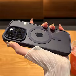 Funda MagSafe iPhone – Carga inalámbrica antigolpes transparente
