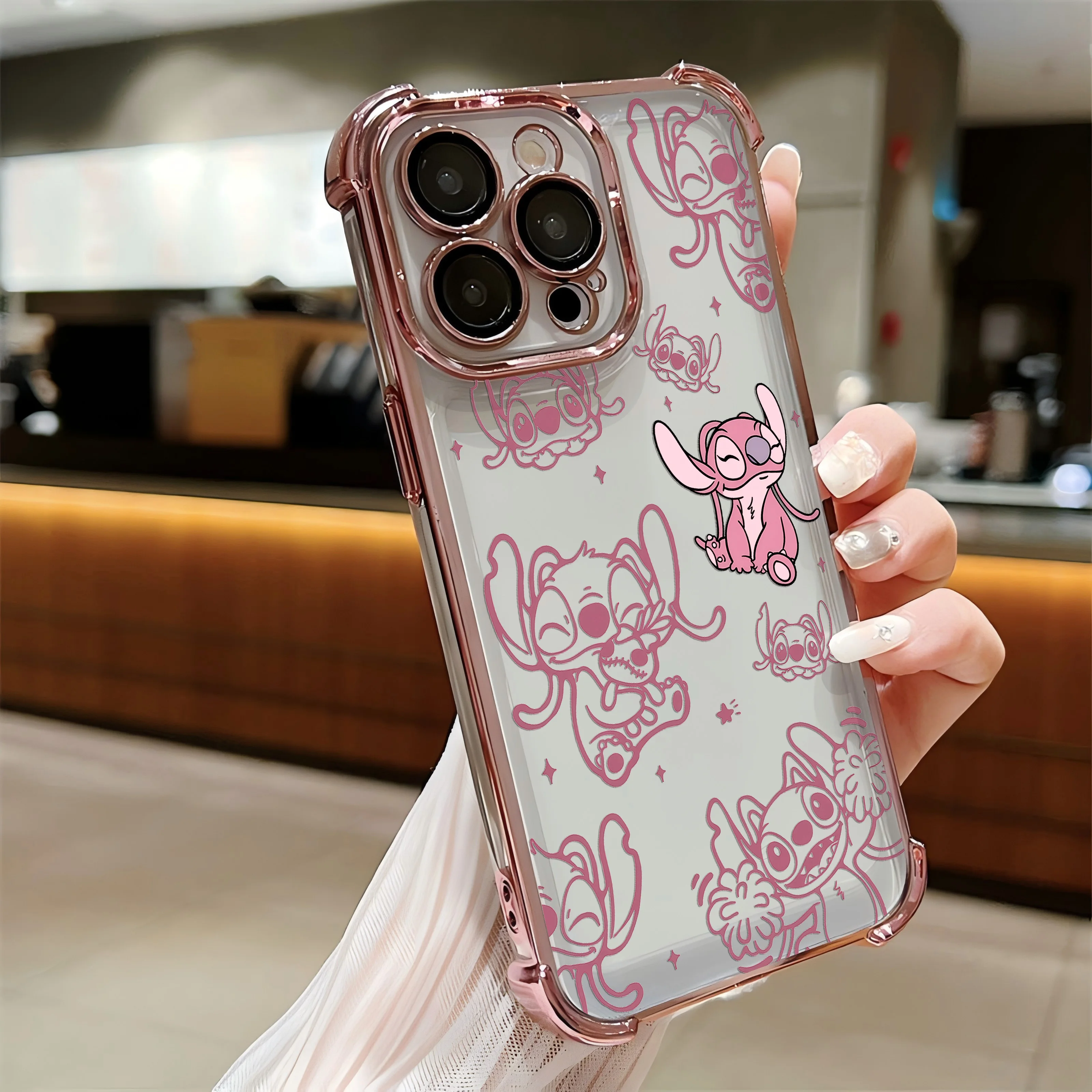 Funda chapada de Ángel de punto de lujo para Infinix Hot 40i 30 30i 10s 9 Play Smart 8 7 Note 40 Spark Go cubierta anticaída a prueba de golpes - imagen 2