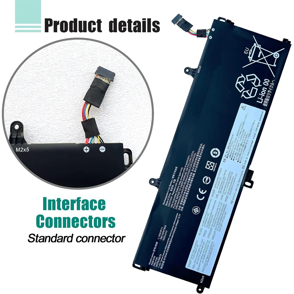 L18M3P71 L18L3P71 L18S3P71 Reemplazo de batería para laptop Lenovo ThinkPad T590 P53S ThinkPad T15 P15s 1ª Generación Serie SB10K97650 02DL012 SB10K97649 02DL011 5B10W139 - imagen 4