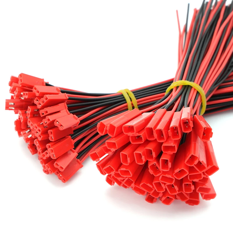 10/20/50 pares de conectores macho y hembra Cable de enchufe JST DIY conectores de 2 pines para juguetes RC batería lámpara LED - imagen 3