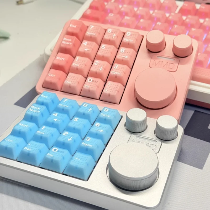 MMD KM16Pro Thri-Mode CNC Teclado mecánico perilla diseñador dedicado tecla de acceso directo PS aluminio Tuotuo juego teclado de oficina personalizado - imagen 5