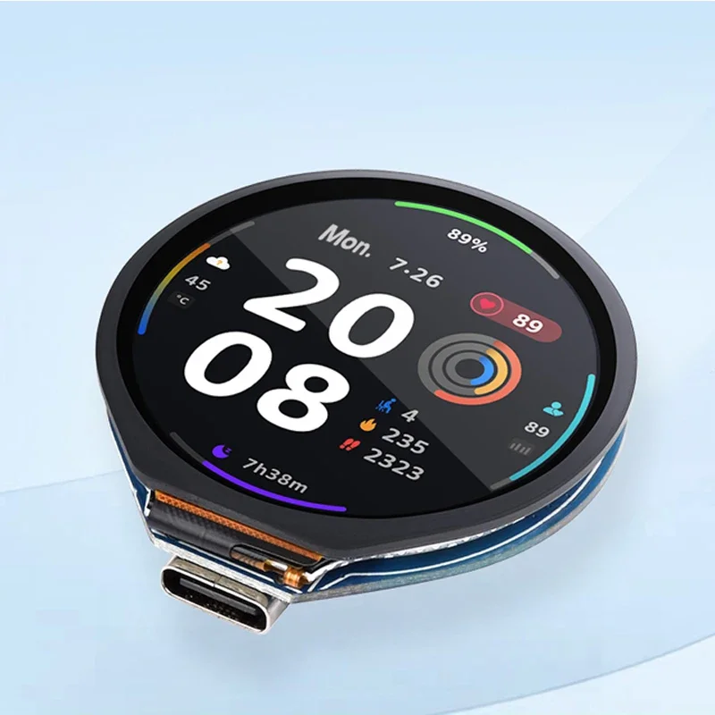 Placa de desarrollo Waveshare ESP32-S3, con LCD táctil redondo de 1,28 pulgadas, tamaño compacto, acelerómetro y sensor giroscopio - imagen 2