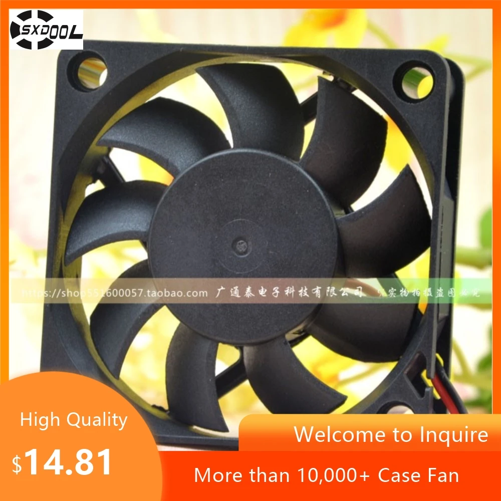 60mm GT0612MB-15 6015 12V 0.18a 6cm Fuente de alimentación de 2 cables Ventilador de enfriamiento silencioso