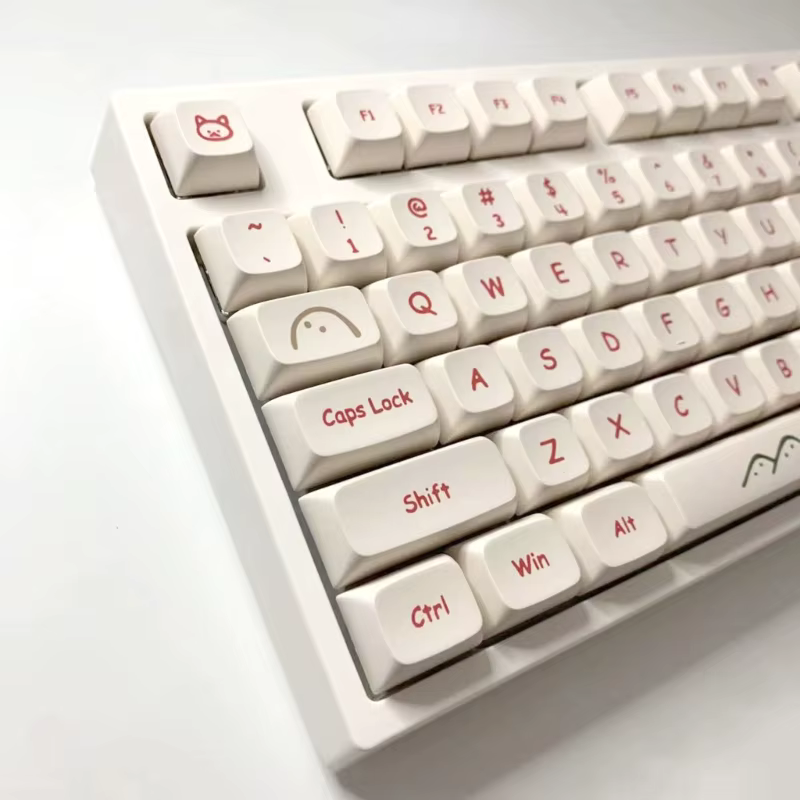 Teclas personalizadas de dibujos animados, teclas de perfil PBT XDA para Cherry MX Switch, envío directo, 129