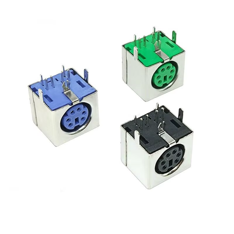 Conector PS2 6P Verde Púrpura Teclado Ratón PC - imagen 4