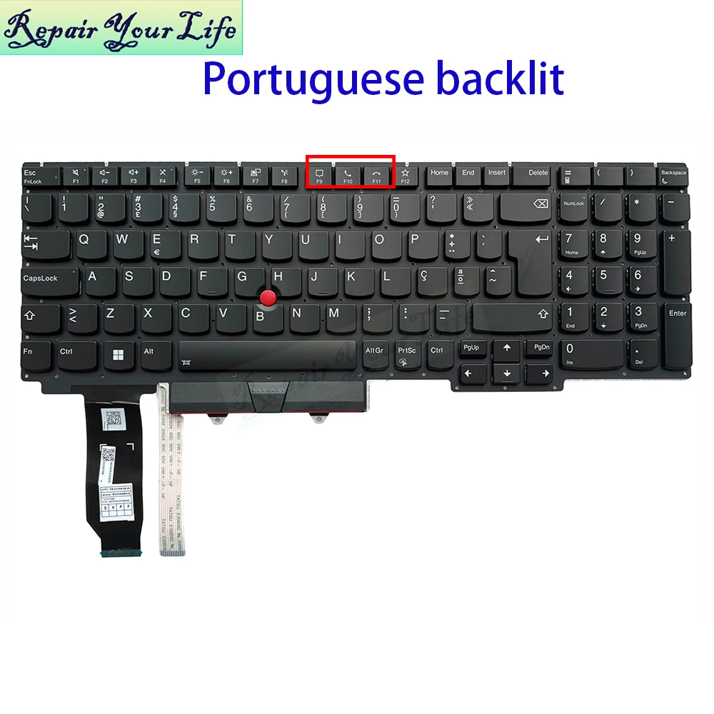 Hungary PT-BR Brazilian Keyboard Backlit For Lenovo ThinkPad E15 Gen 1 2 Gen3 Gen4 20RD 20T8 20YG 21E6 Portuguese Keyboards New - imagen 4