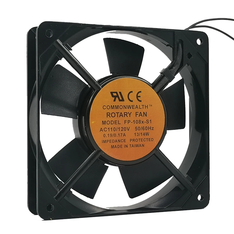 Nuevo para FP-108X-S1 AC110/120V 50/60Hz 0,19/0,17A 13/14W 12CM 120MM ventilador de refrigeración 120*120*25mm enfriador - imagen 2