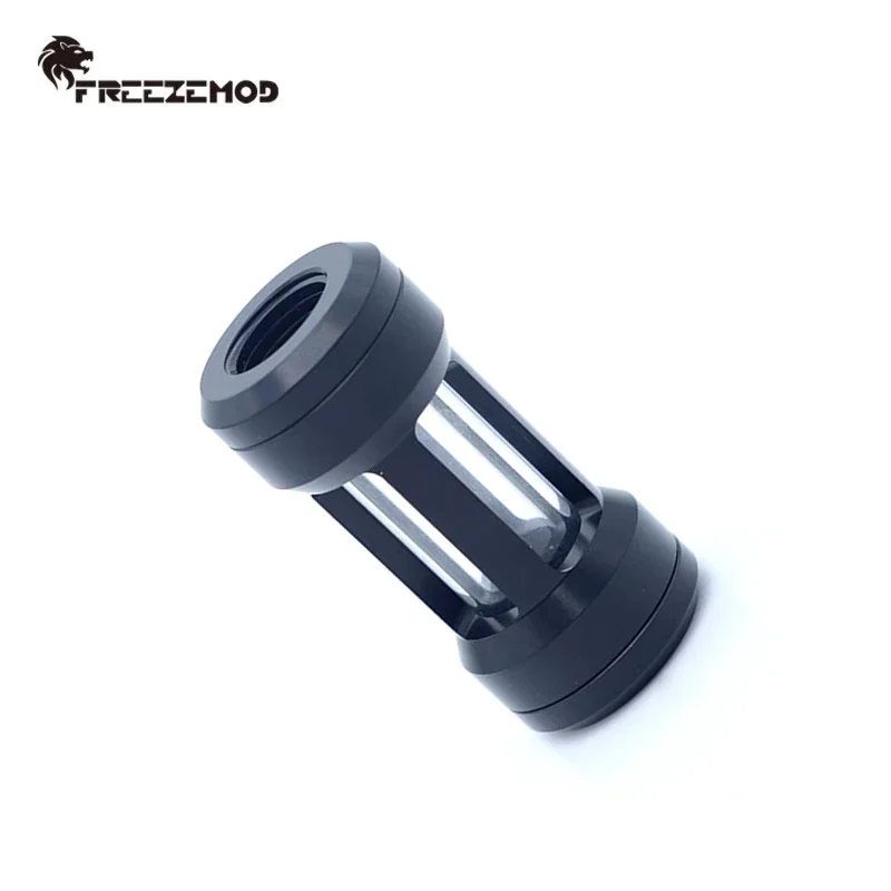 FREEZEMOD Full Metal Copper Water Filter, Impurity Removal With Large Visible Area, F-F G1/4''Thread, GLQ-JX2 - imagen 5