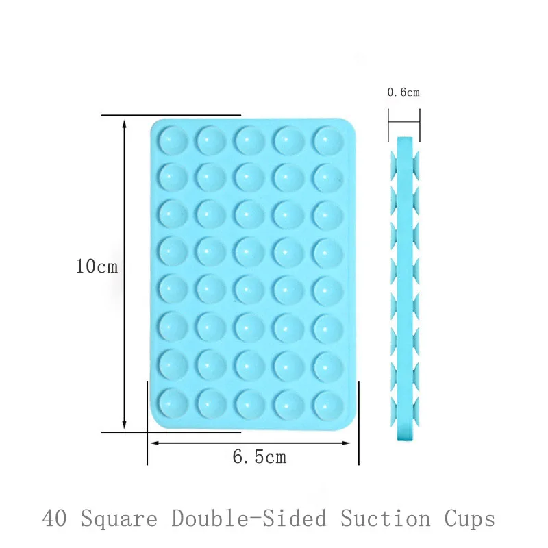 Ventosa multifuncional de silicona para teléfono, soporte inferior para cuenco de bebé, 40 piezas, soporte de pared desmontable manos libres, ventosa - imagen 4