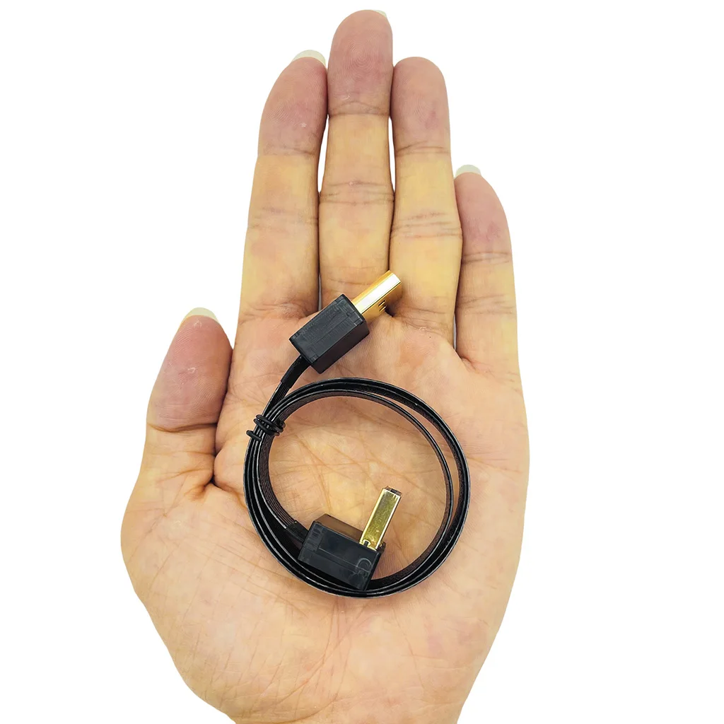 Cable de conexión de vídeo DP1.4 DP2.0 para Monitor de ordenador, Cable de 8K 60Hz / 4K 240hz, cobre plateado, 90 ° de ángulo, HD - imagen 3