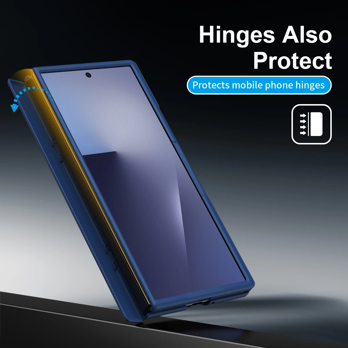 Funda con bisagra de soporte plegable para pulsera, Funda para Samsung Galaxy Z Tri Fold Z TriFold, lente frontal de cristal, protección de cubierta de plástico para PC - imagen 4