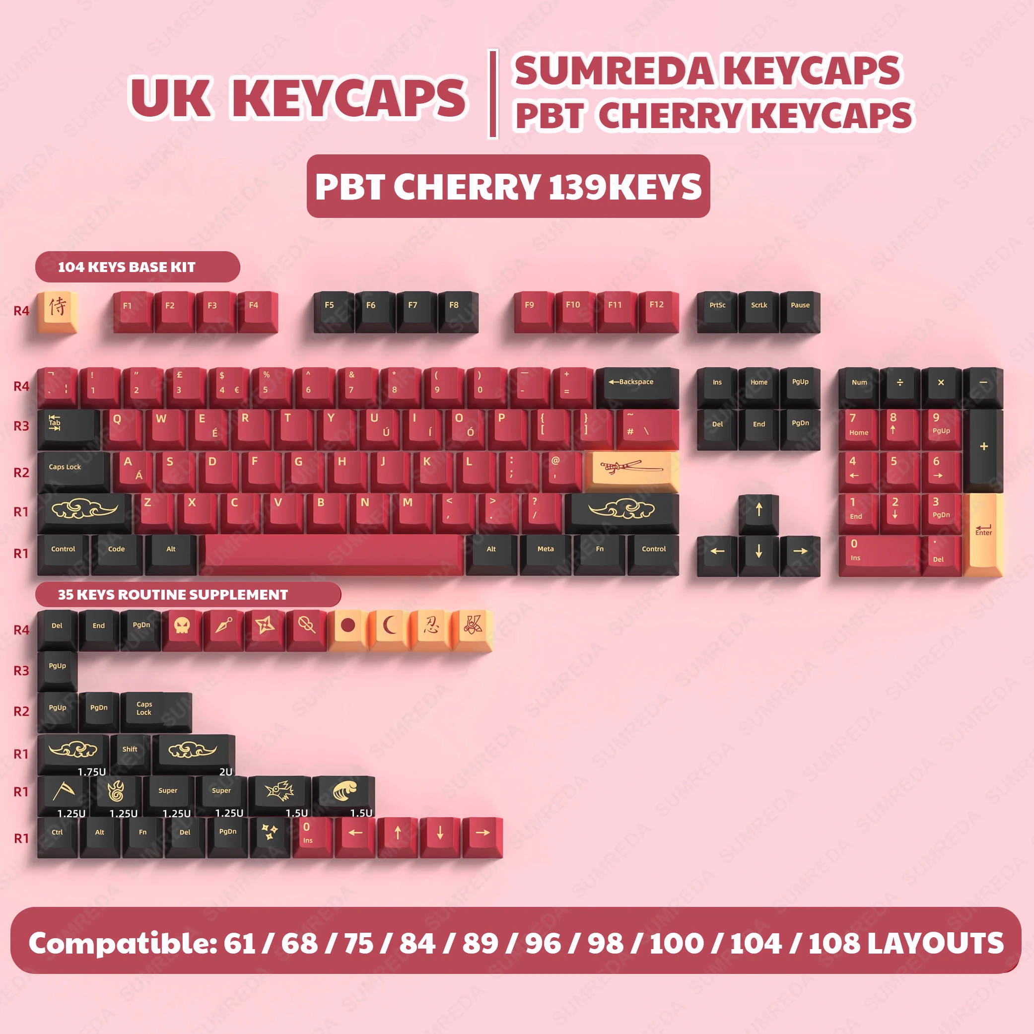 Red 139keys UK