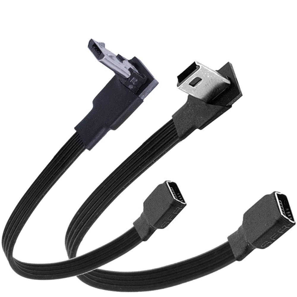 Cable de silicona de 5CM-3M, puerto T suave, Mini USB hembra a tipo C macho a MINI micro adaptador de carga Ad 5CM 10CM 20CM 30CM 50CM 1M - imagen 2