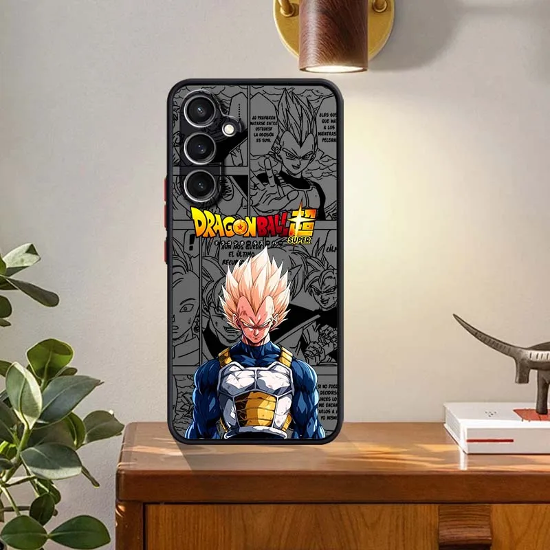 D-Dragon Ball Vegeta Trunks para Samsung Galaxy S25 S24 S23 S22 FE Plus Ultra 5G funda de teléfono translúcida esmerilada - imagen 5