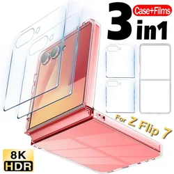 Samsung Galaxy Z Flip 7 – Funda con Protector de Pantalla