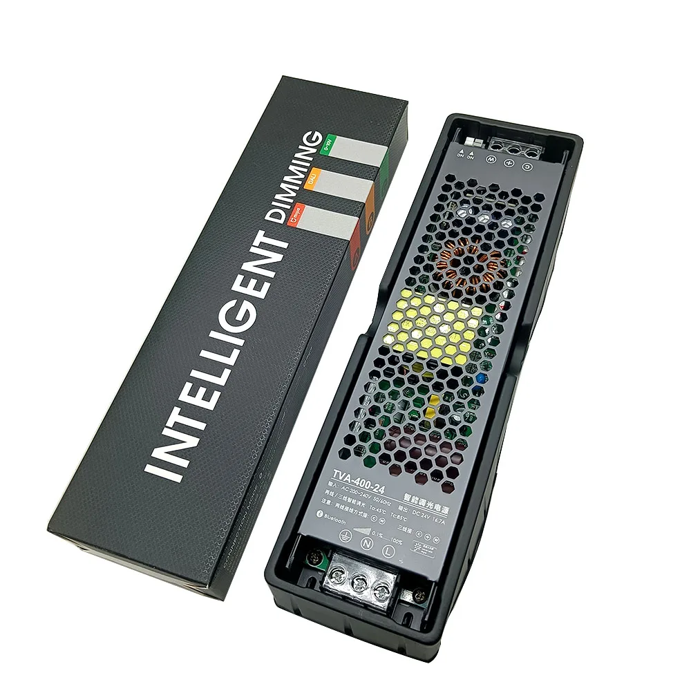 Fuente de alimentación LED de 24V CC, transformador de atenuación de AC200-240V200W300W400W, Tuya Zigbee, compatible con la aplicación de voz Alexa Gooogle para controlar el hogar