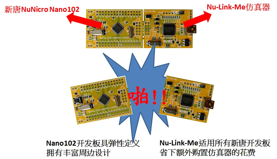 Nuvoton nueva arquitectura tang M SCM NuTiny-SDK-Nano102 placa de desarrollo - imagen 3