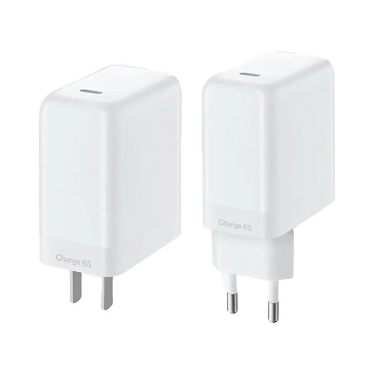 Cargador de carga rápida tipo C para One Plus 9 Pro 8t 8t + blanco sólido, cargador de energía de alta calidad, enchufe urdimbre EE. UU./UE, 65w, 1 ud.
