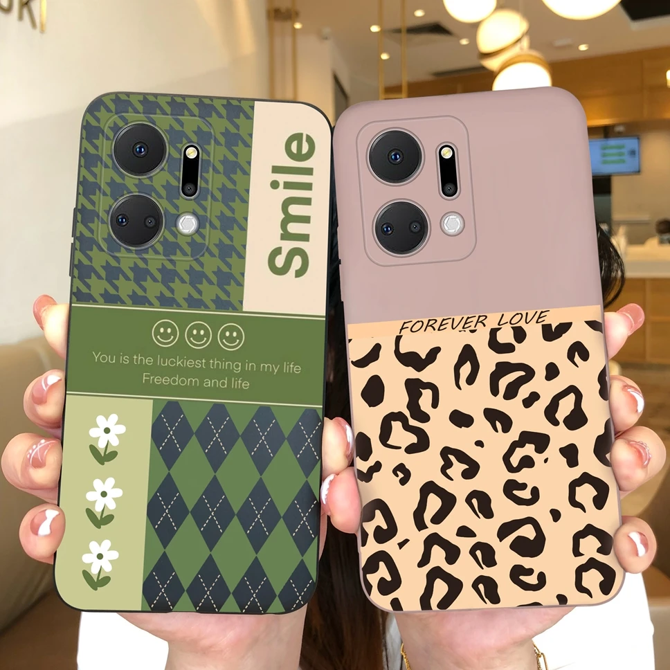 Funda para Honor X7A X8A moda dinosaurio astronautas mate Capa protectora trasera de silicona suave para HonorX7A X 8A Fundas Coque - imagen 2