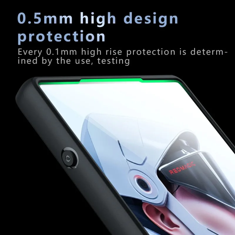 Para ZTE Nubia RedMagic 10 Air funda para Magsafe Magentic mate acrílico parachoques para Red Magic 10 Pro + 8s 9s Pro Plus funda dura para PC - imagen 4