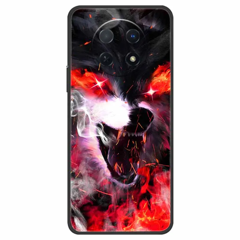 Funda trasera de TPU con dibujos animados para Huawei, carcasa protectora con dibujos de Lobo Y León para modelos nova Y91, novaY91, STG-LX1 Y 91 STG-LX2 - imagen 2