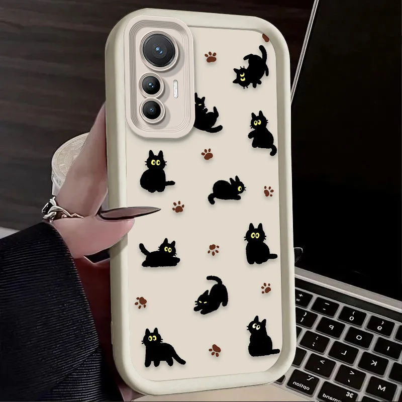 Funda blanda con diseño de gato negro para Xiaomi Poco C65 X7 X6 F6 F5 X5 X3 NFC F3 M6 Pro 4G Mi 13 12 11 Lite 5G 14 13T 12T 11T 14T Pro - imagen 5
