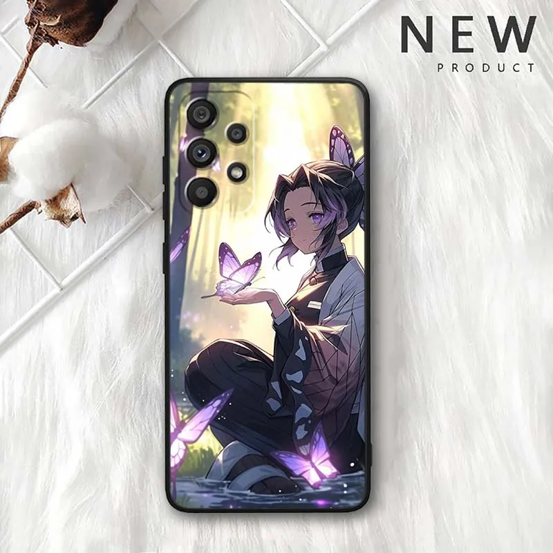 Shinobu Kocho para Samsung Galaxy A30 A31 A32 A33 A35 A36 A40 A41 A42 A50 A51 A52 A53 funda negra para teléfono - imagen 5