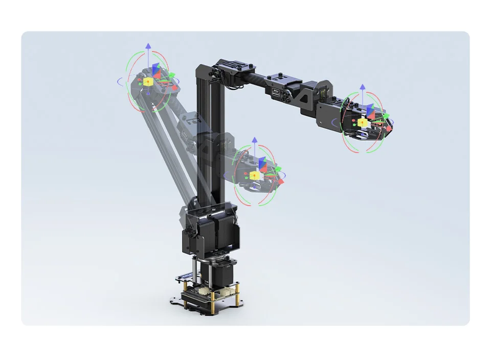 5 + 1 DOF High-Torque Serial Bus Servo Robotic Arm Kit, inverse kinematics control algorithm demo