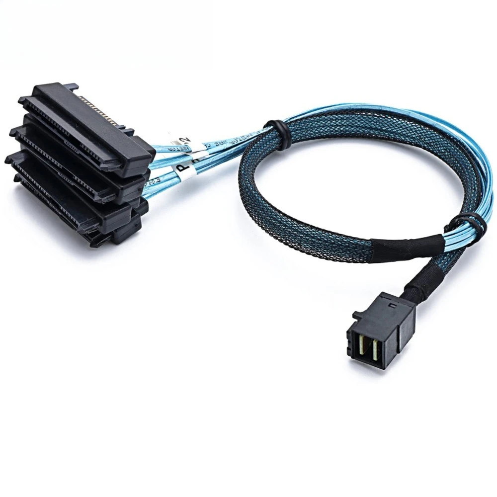 MINI SAS HD SFF-8643 a 29 pines 8482 Servidor de disco duro 2 en 1 Cable de alta velocidad Longitud opcional 0,5 M 1 M - imagen 5