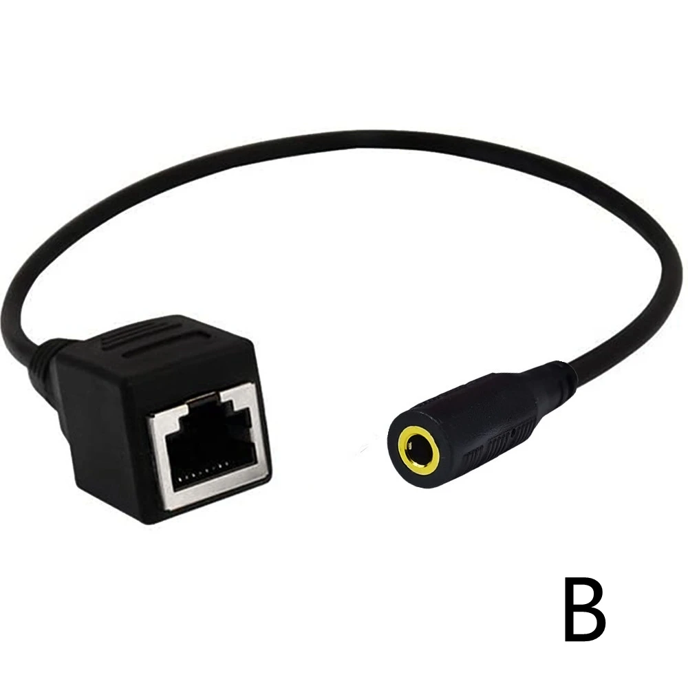 Interfaz de red RJ45 hembra a 3,5mm Jack macho hembra Cable con micrófono para mesa de canto KTV pantalla táctil productos 20cm - imagen 5