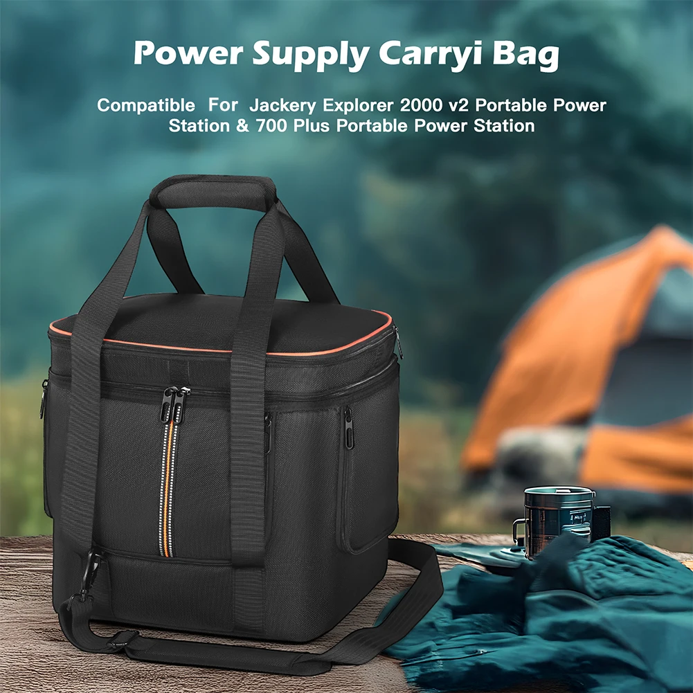Bolsa de Estuche de transporte para Jackery Explorer 2000 V2 700 Plus/2000 V2, bolsa de transporte de viaje anticaída con correa para el hombro y asa