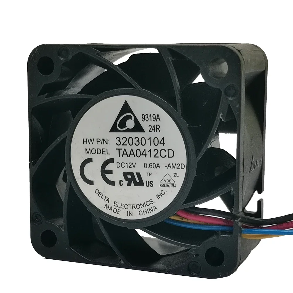 Ventilador de refrigeración de 12V, taa0412cd delta 4020, gran volumen de aire, 4cm, PWM, 4 cables, 3 cables, 2 cables, original, nuevo - imagen 3
