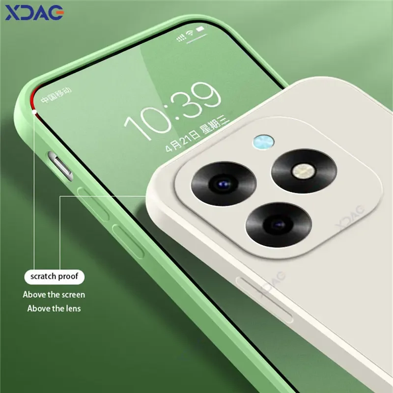 Funda de lujo de doble capa para Itel S23 Plus ItelS23Plus, carcasa de teléfono suave de silicona líquida cuadrada Original, carcasa impermeable - imagen 5