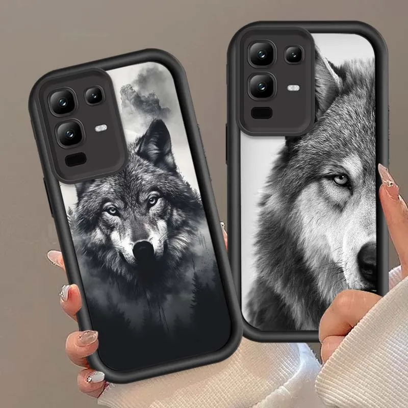 Patrón de arte de lobo para Infinix Note 12 G96 2023 30 40 50 40S 50X VIP Pro Plus 5G Eye Ladder funda de teléfono - imagen 5