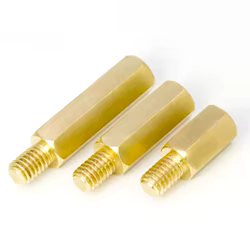 Espaciador de tuerca hexagonal M3, tornillo de espaciado, Pilar roscado de latón, PCB, ordenador, placa base, 20 unidades