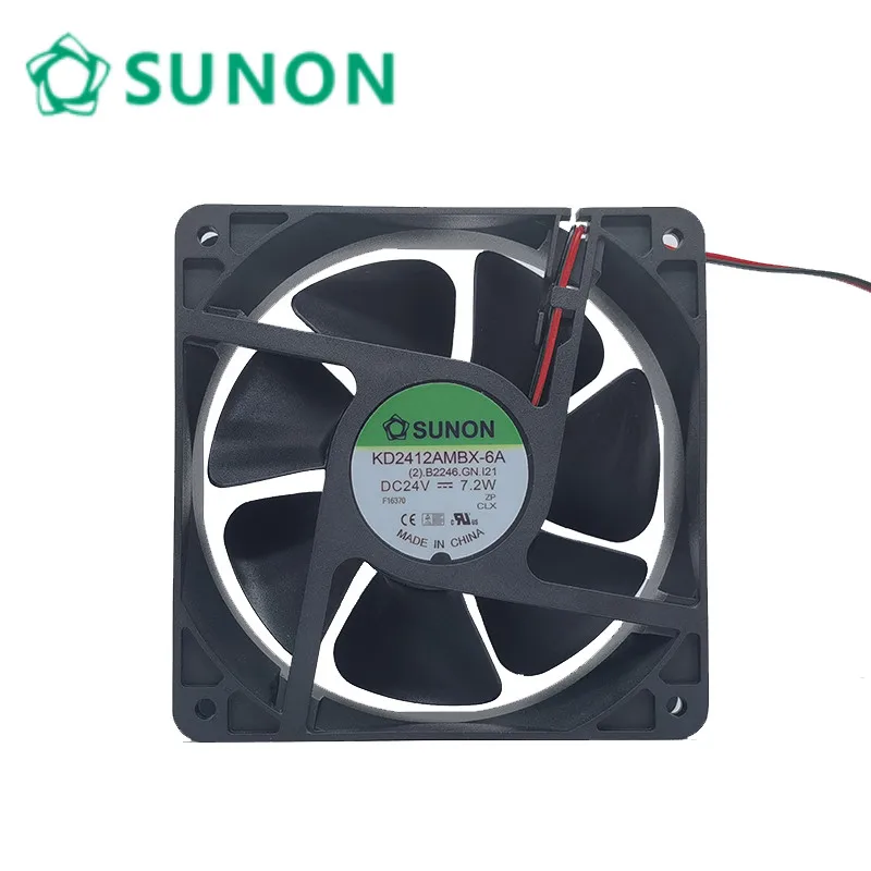 Para sunon KD2412AMBX-6A DC24V 7,2 W 12038 12cm 120*120*38MM ventilador inversor Danfoss
