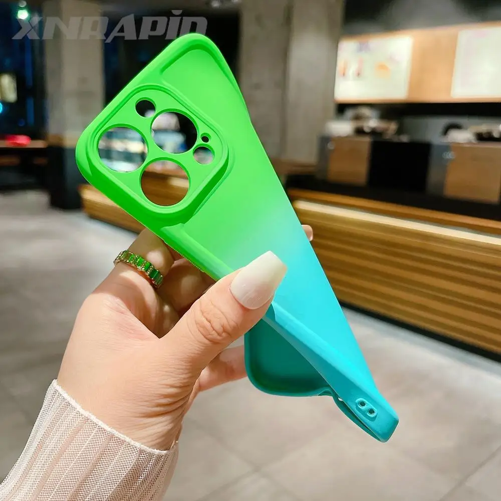 Funda de silicona con gradiente para lente de cámara, Protector para Realme 5, C35, C55, 9 Pro Plus, A8, C20, C15, C21Y, C11, C25, Q3s, 8, 7i, 8i, 9i, GT - imagen 3