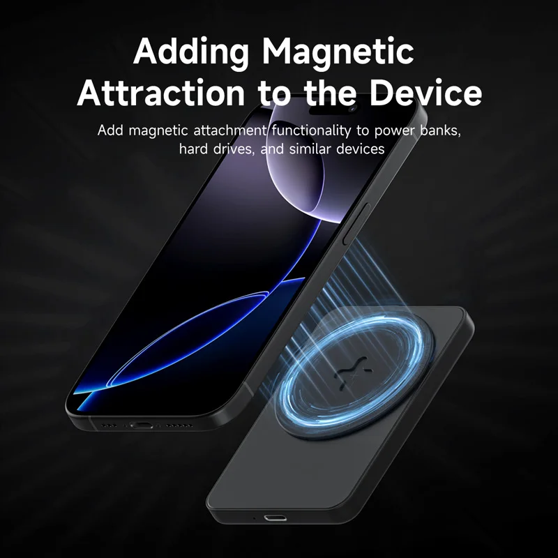 Hagibis adaptador magnético pegatina magnética para accesorios Magsafe placa de Metal parche adhesivo paquete Kits SSD Power Banck DAC Amp - imagen 4