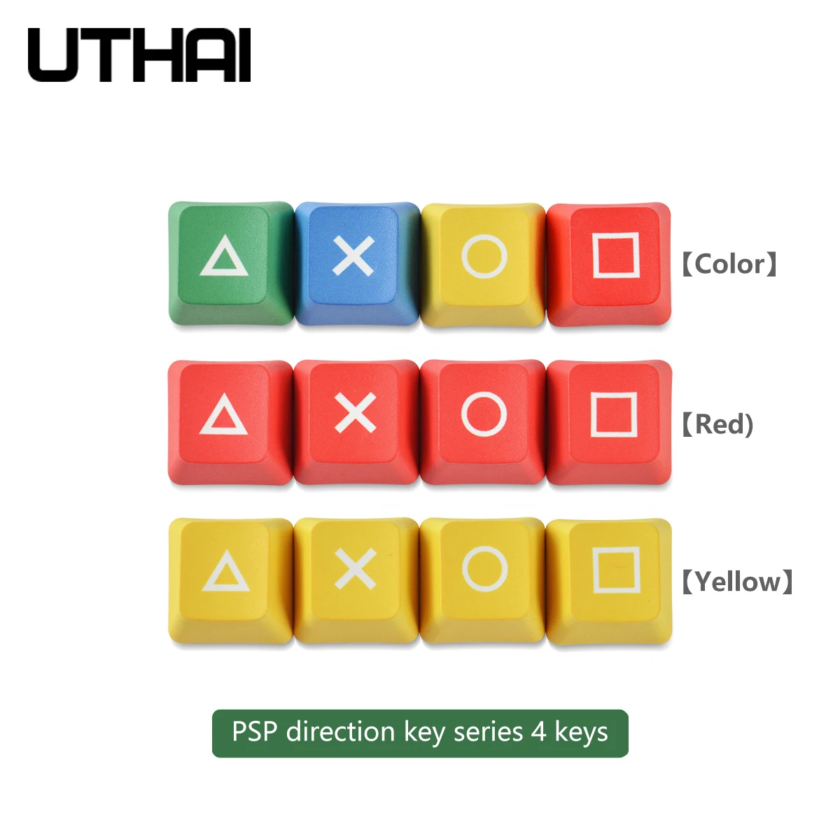 UTHAI-teclas pequeñas de sublimación PSP Dye, 4 teclas, opacas, personalizadas, básicas
