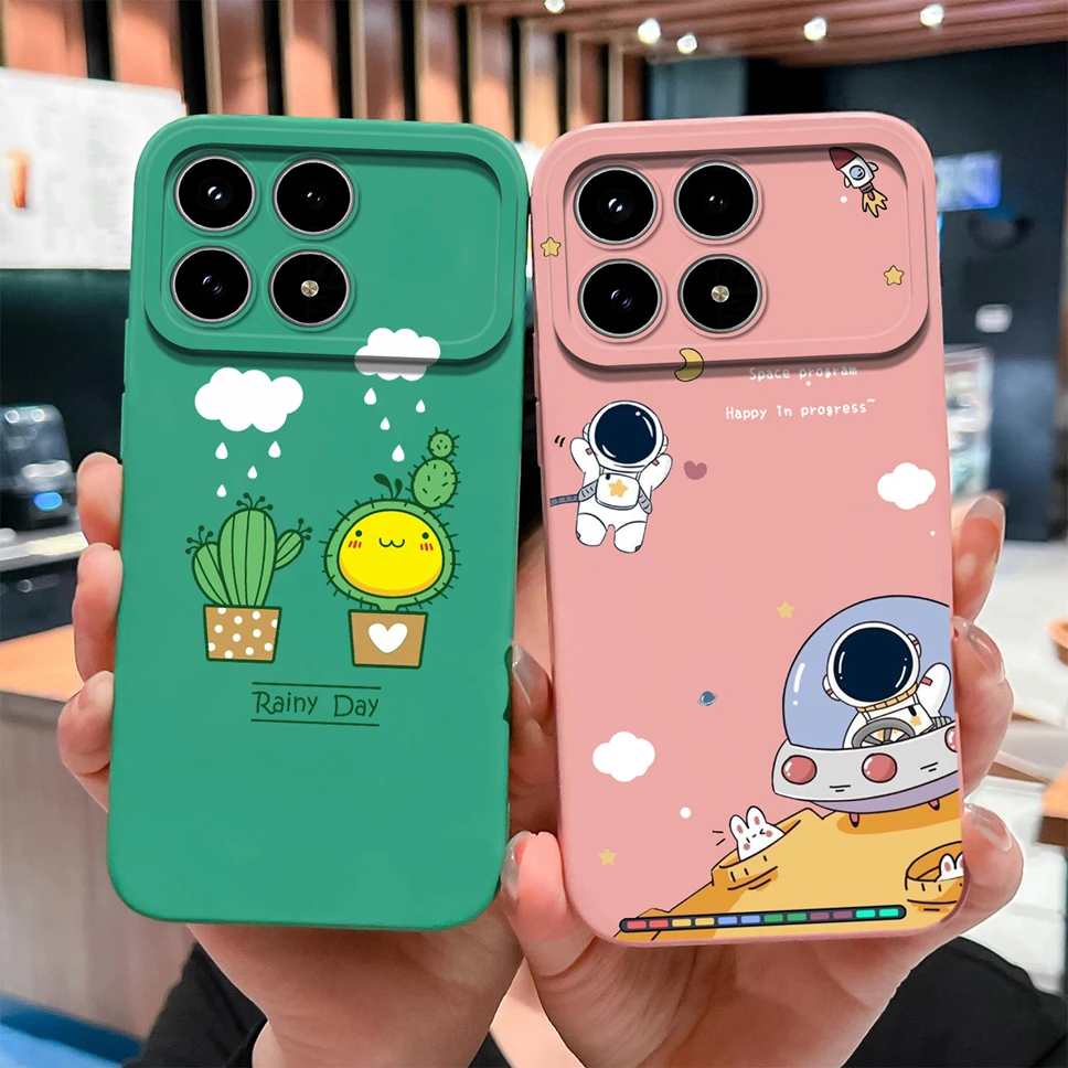 Funda de teléfono para Xiaomi Redmi K90 Pro Max, diseño divertido, funda de silicona líquida suave y lisa para Redmi K 90, funda a prueba de golpes - imagen 3