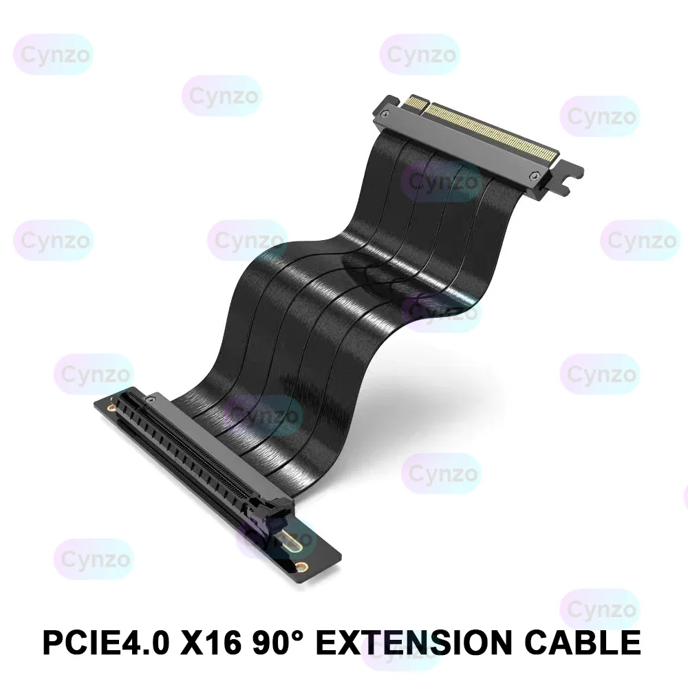 Cable de extensión de tarjeta gráfica PCIE4.0 Instalación vertical 90 °   Elevador de conexión X16 de velocidad completa no destructivo para chasis ATX - imagen 2