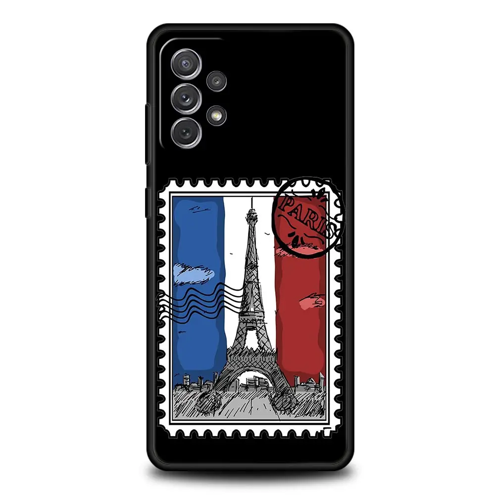Funda de teléfono con bandera de Francia para Samsung A51 A71 A21S A17 A11 A15 A25 A31 A41 A23 A33 A53 A73 A07 A03S A05S A13 A35 A55 5G - imagen 2