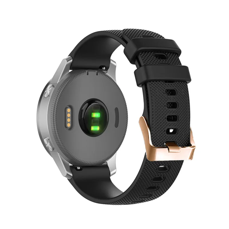 Correa de reloj inteligente de 18 y 20mm para Garmin Vivoactive3 4 4S Venu 2 Plus SQ Vivomove HR, pulsera de silicona Forerunner 245 - imagen 2