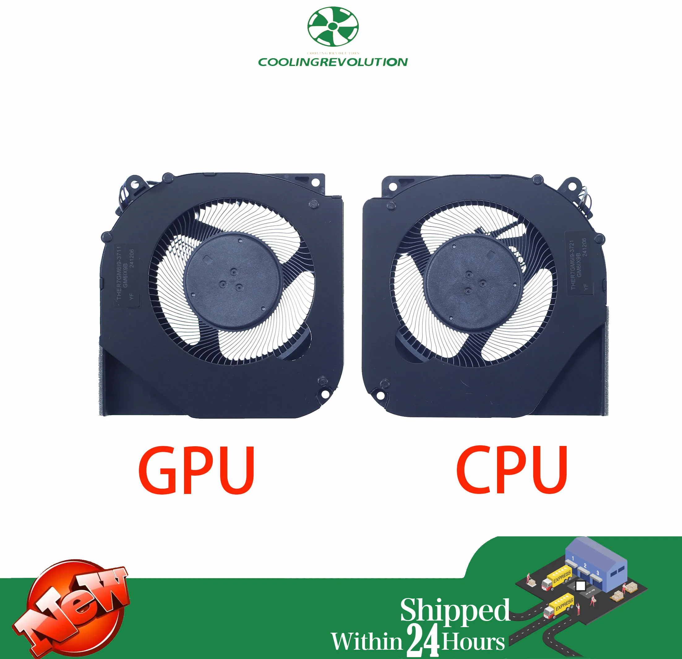 Ventilador de refrigeración GPU para CPU de ordenador portátil para MECHREVO Yaoshi 16 PRO 3G7 3G8 CPU GPU NA 801205 HHT4B10001 NB 801205 HHT4B10001 - imagen 2