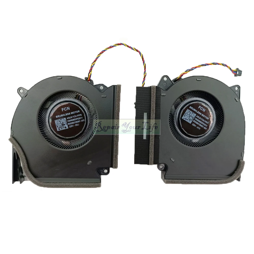 Ventilador de refrigeración GPU para CPU de ordenador portátil, radiador enfriador para ASUS ROG G533ZW G533ZM G533ZX G533ZS Notebook PC 13NR08E0P02011 13NR08E0P01011 - imagen 2