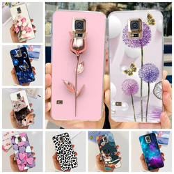 Funda Samsung Galaxy S5 Transparente Suave Flor DienteLeón Estilo