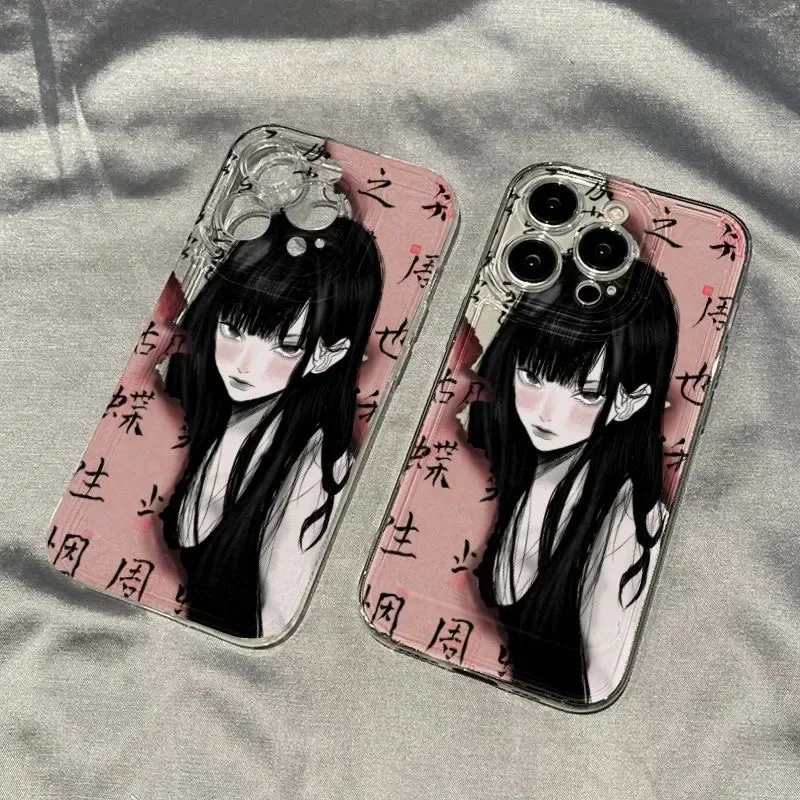 Funda de teléfono japonesa de lujo de Anime Tomie Kawakami INS coreana para Samsung S25 S24 S23 S22 S21 FE Note20 Note10 Plus Ultra Lite 5G TPU - imagen 5