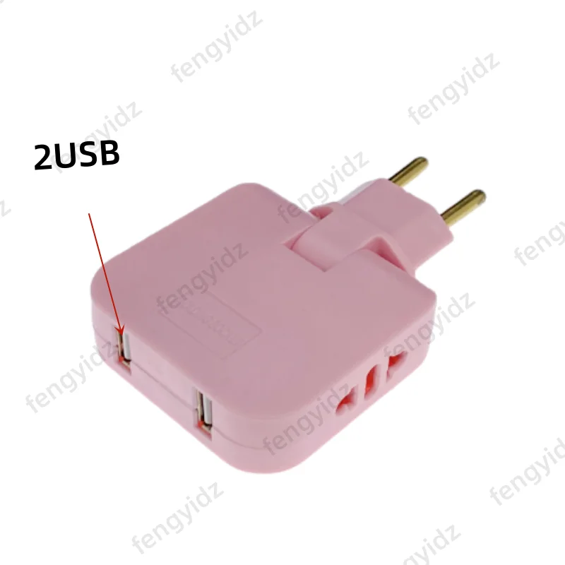 With 2 USB pink