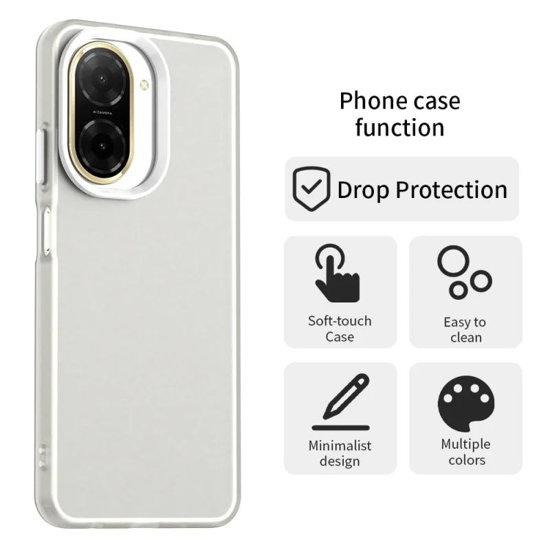 Para Redmi A5 funda Xiaomi Redmi A5 Capas teléfono BackTransparent Color parachoques esmerilado mate claro Fundas Redmi A5 171,7mm - imagen 4